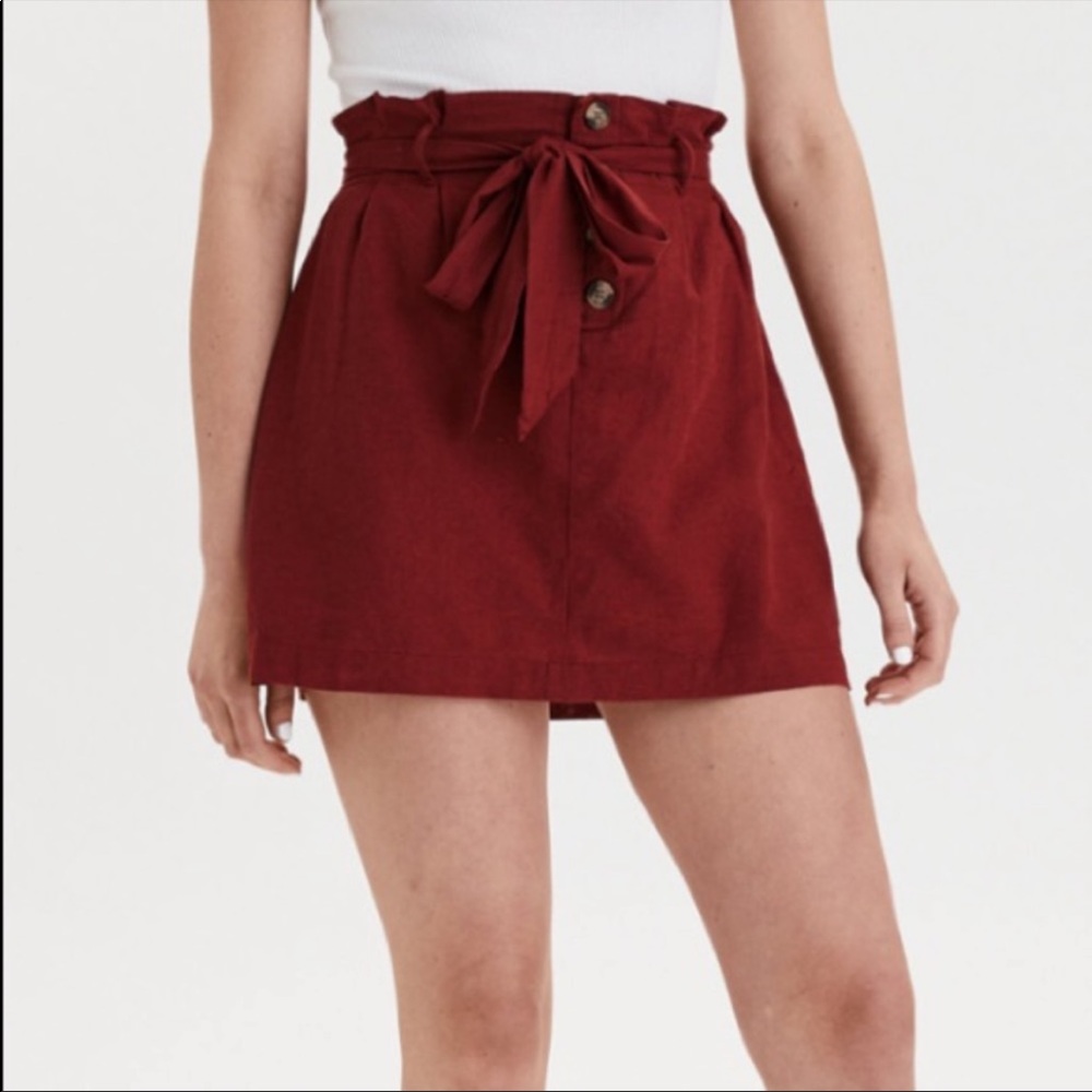 AEO Paper Bag Waist Skirt